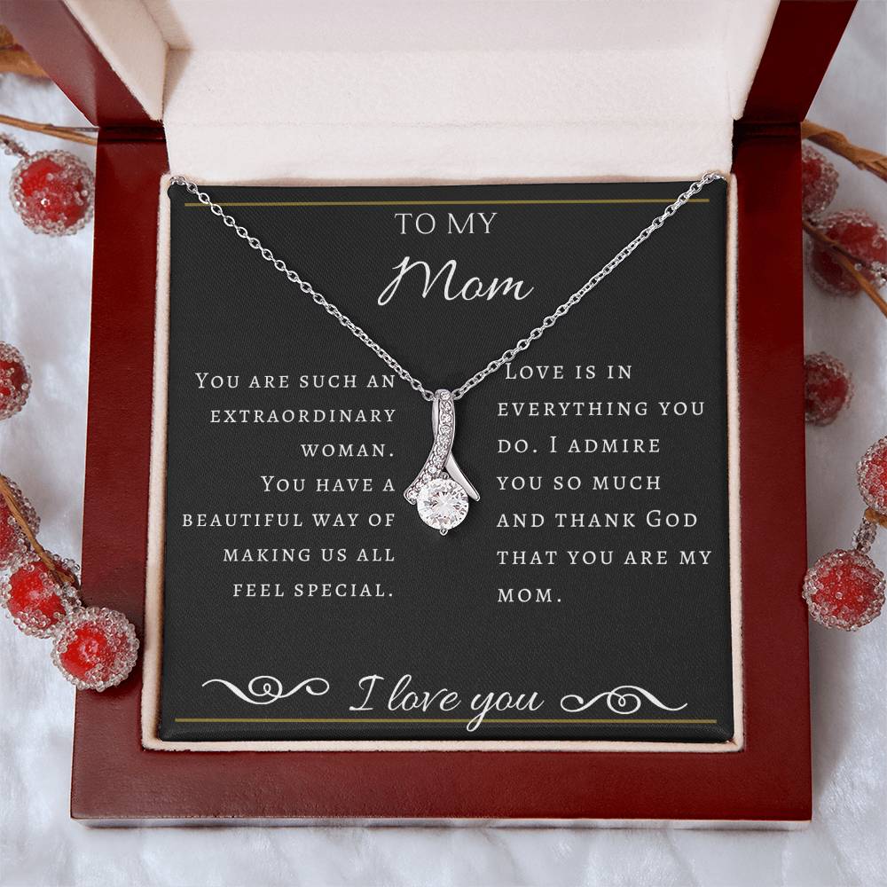 To My Extraordinary  Mom Necklace