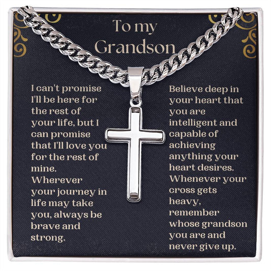 Grandson Cross Necklace