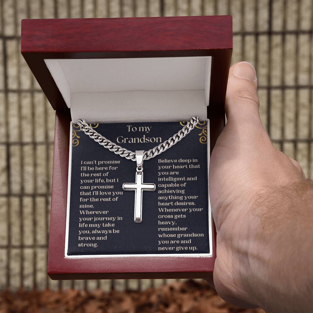 Grandson Cross Necklace