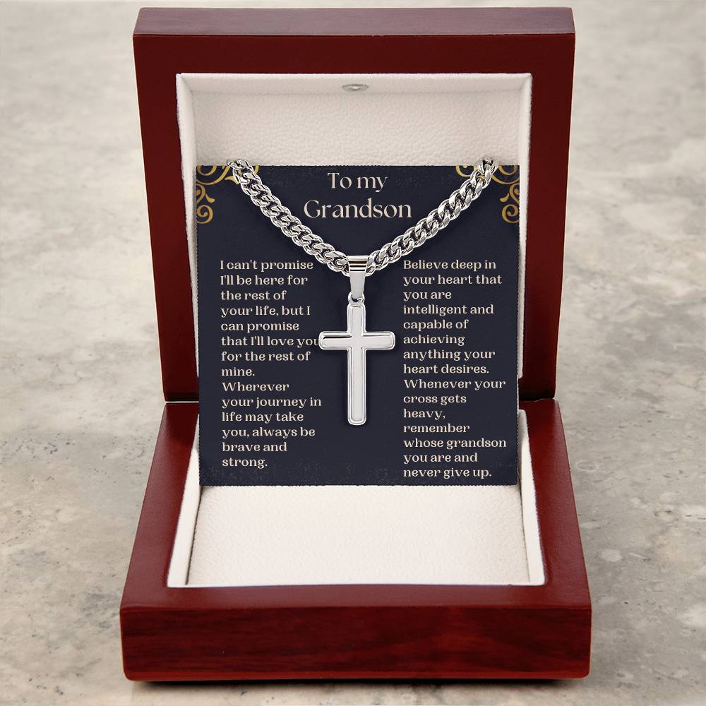 Grandson Cross Necklace