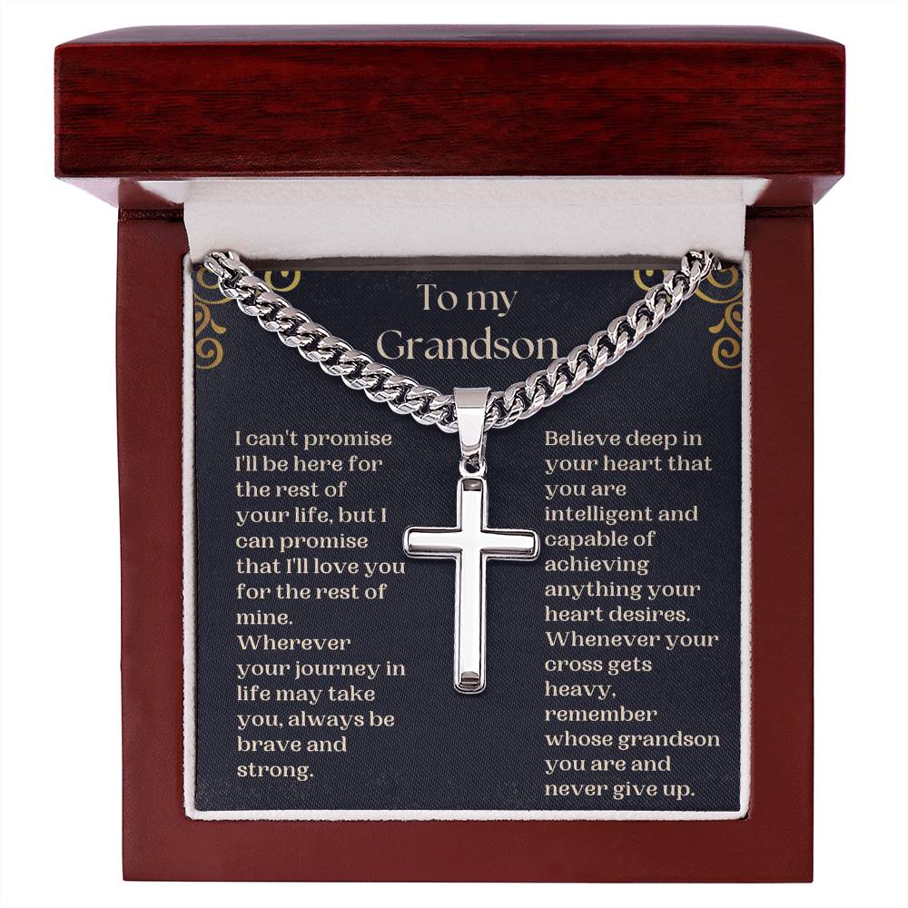 Grandson Cross Necklace