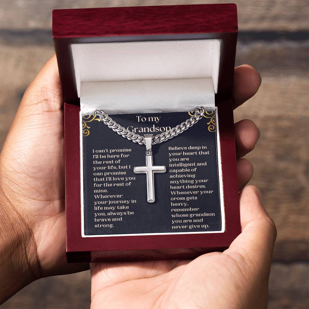 Grandson Cross Necklace