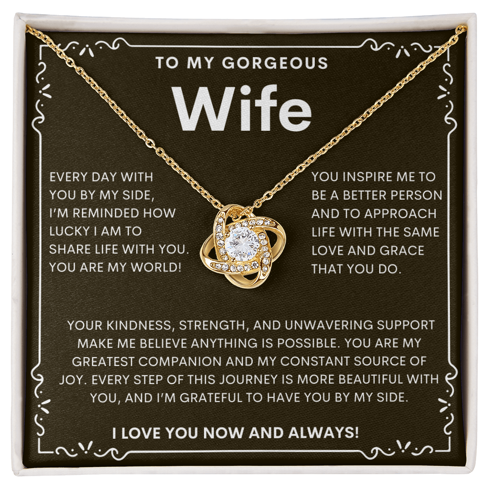 Gorgeous Love Knot Necklace for Wife