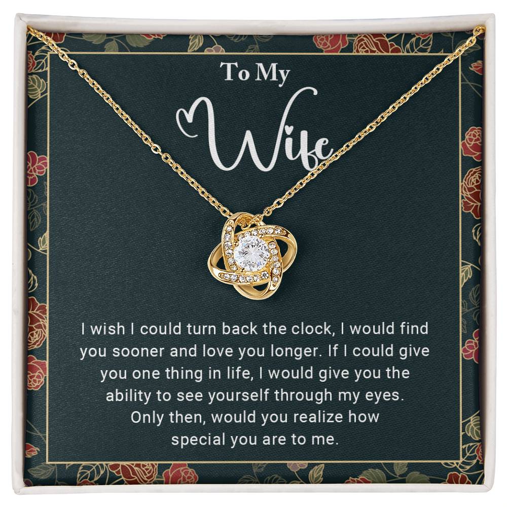 To My Wife - Love Knot Necklace