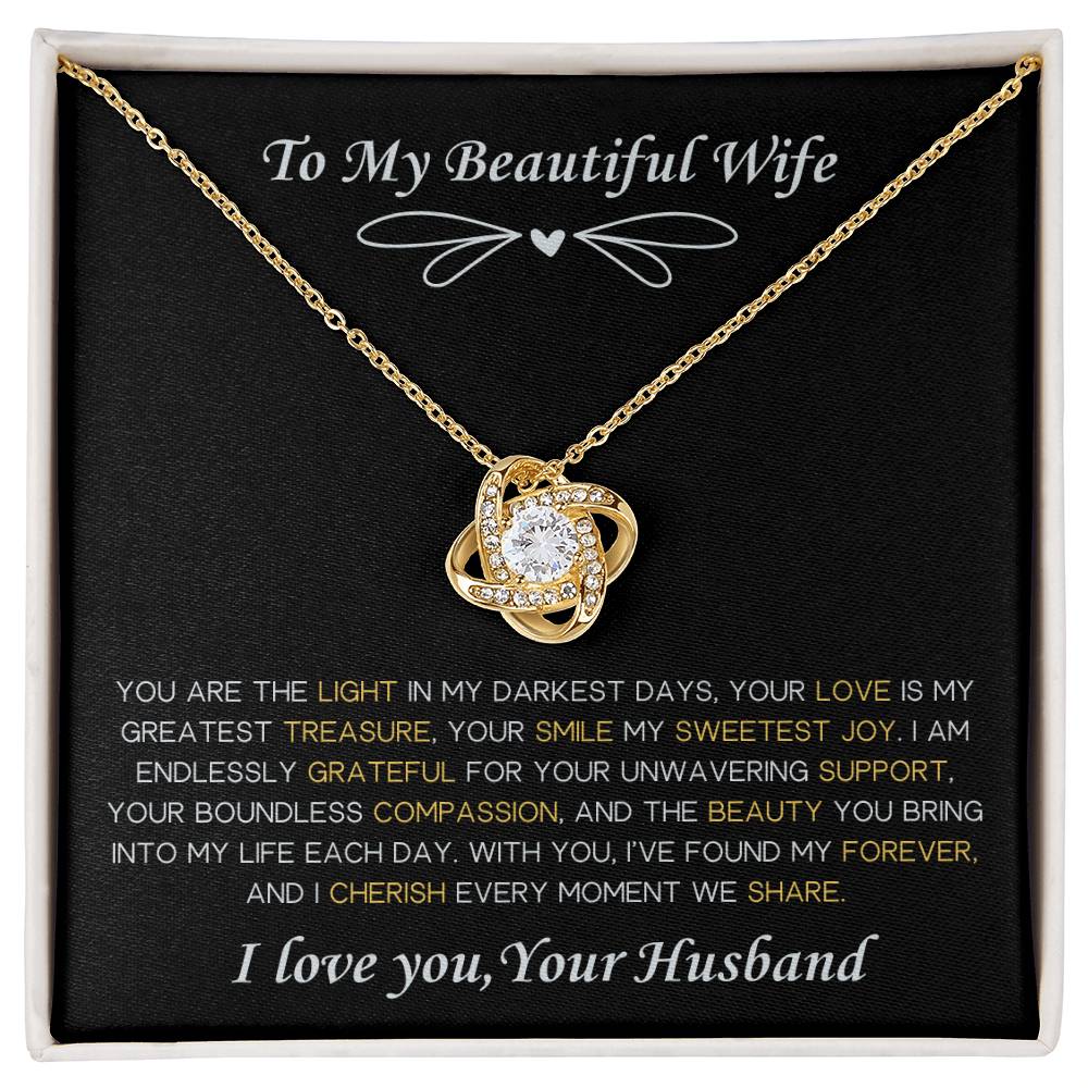 To My Beautiful Wife Necklace