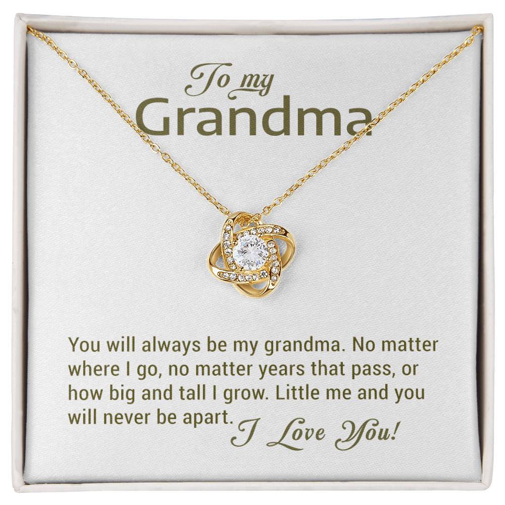 To My Grandma - Love Knot Necklace