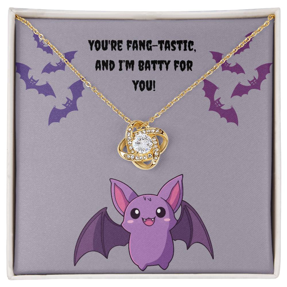 Batty Love Knot Necklace