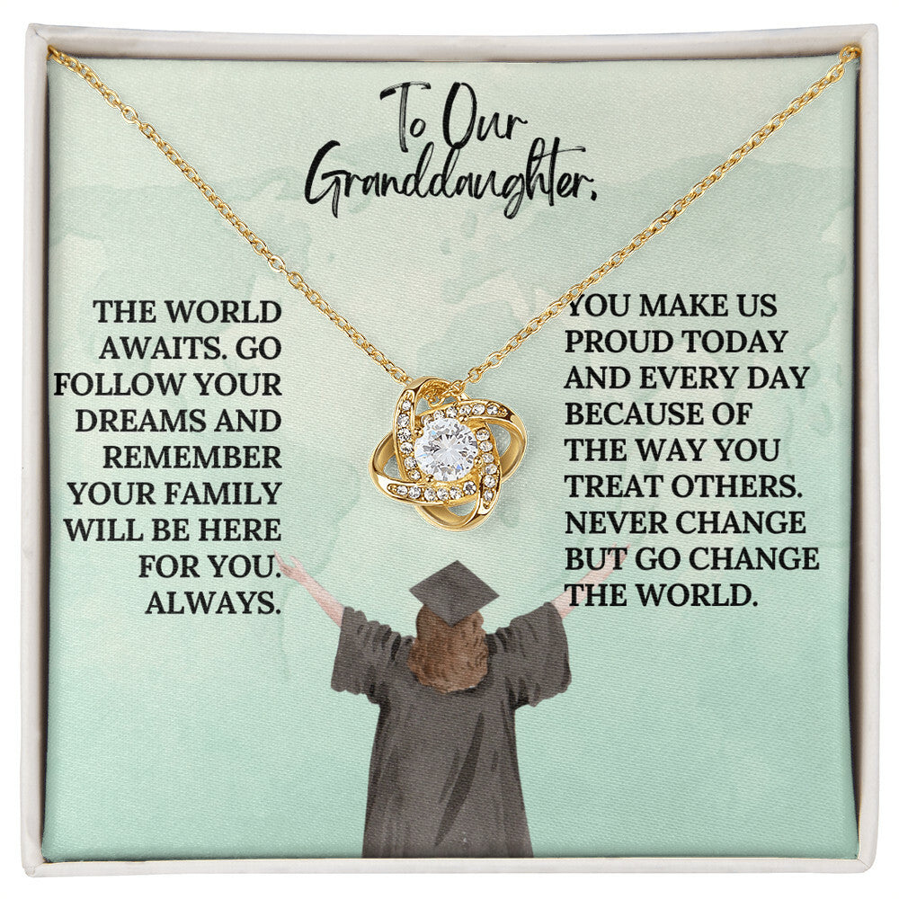 TO OUR GRANDDAUGHTER GRADUATION GIFT NECKLACE