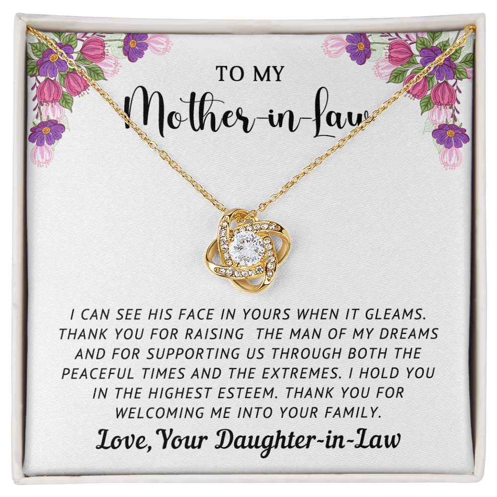 Mother-in-Law Love Knot Necklace from Daughter-in-Law