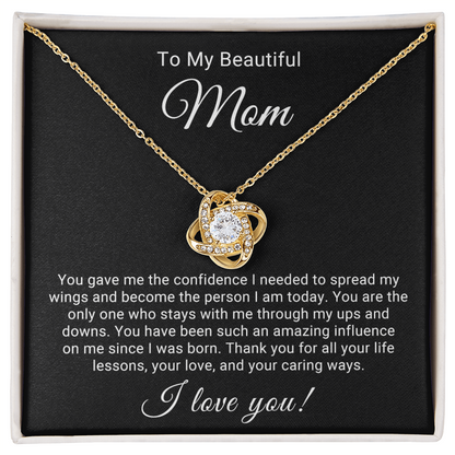 Love Knot Pendant Necklace for Beautiful Mom