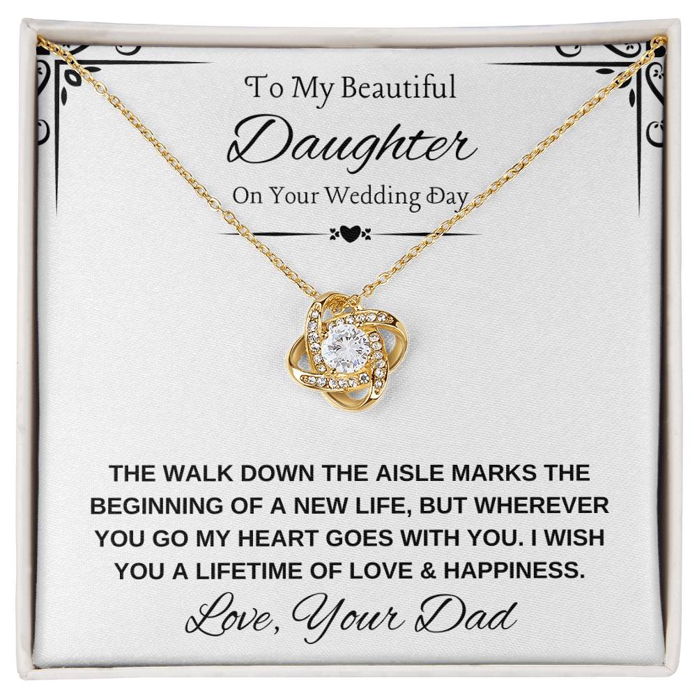 Daughter Bride Necklace from Dad