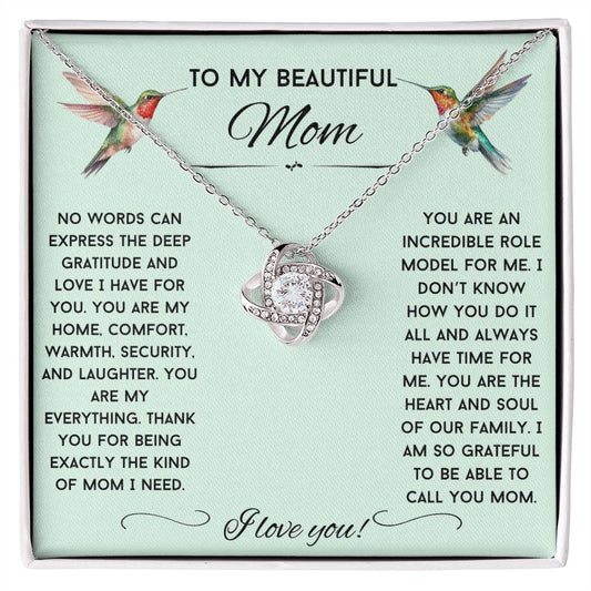 Love Knot Necklace for Mom