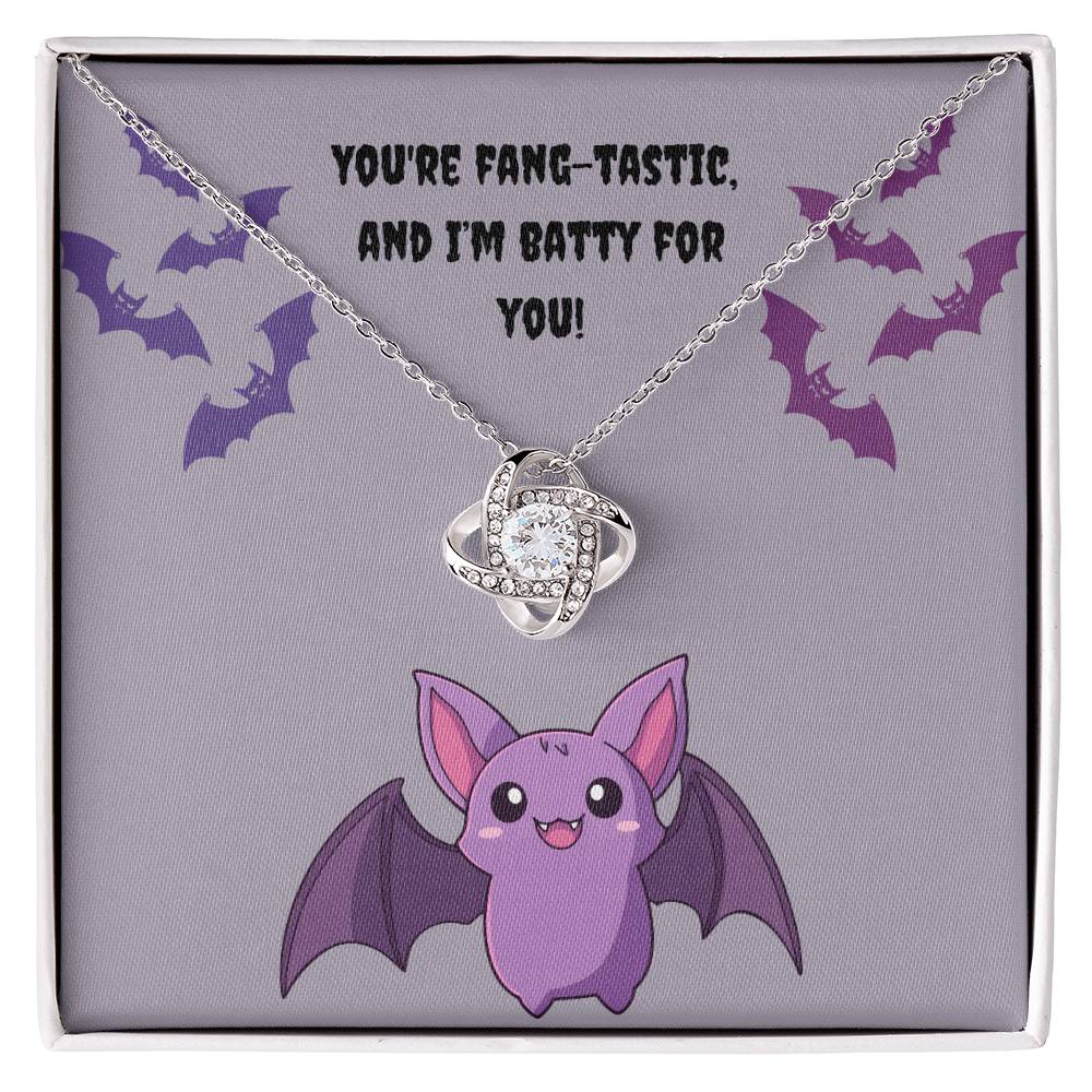 Batty Love Knot Necklace