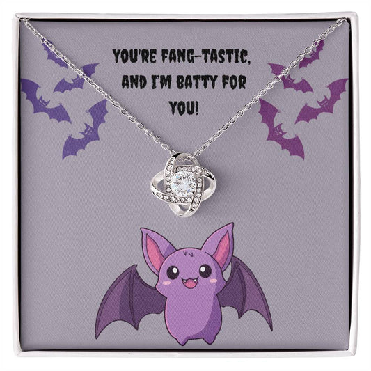 Batty Love Knot Necklace