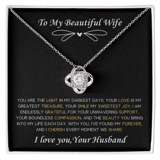 To My Beautiful Wife Necklace