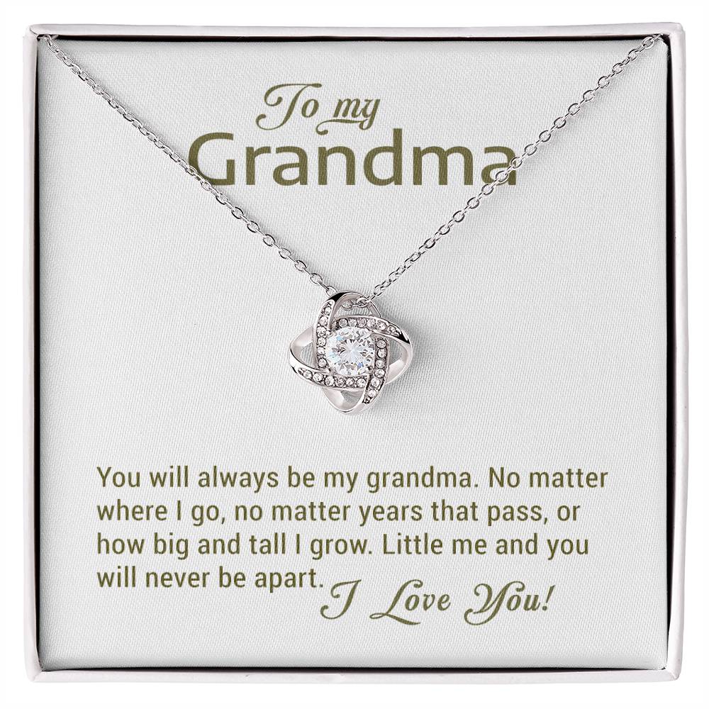 To My Grandma - Love Knot Necklace