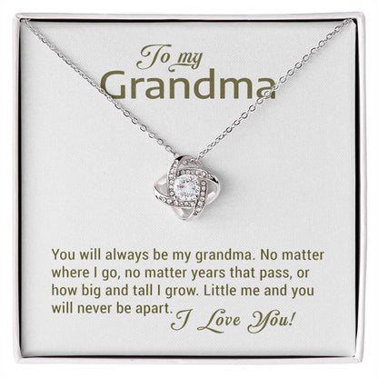 To My Grandma - Love Knot Necklace