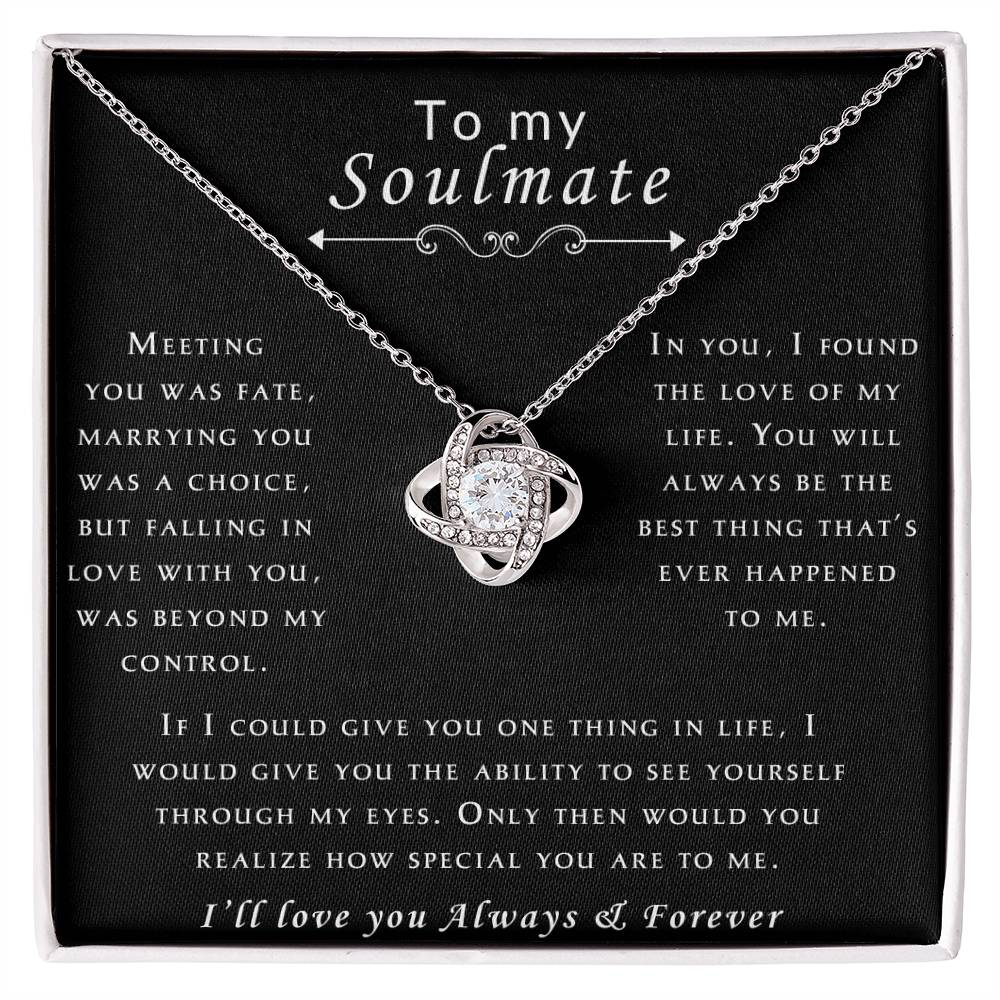 Soulmate Always and Forever Love Knot Necklace