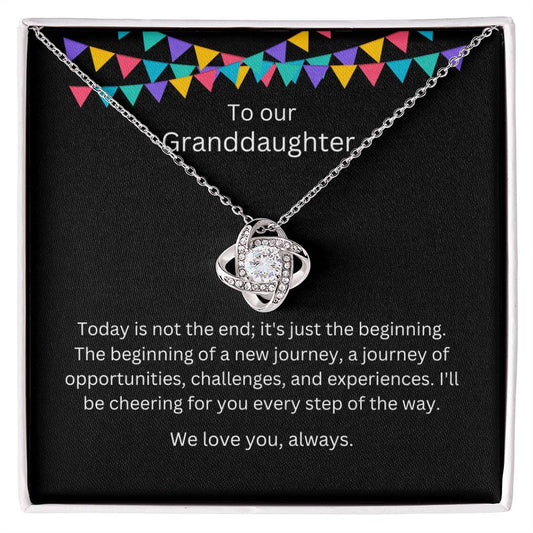 To Our Granddaughter Graduation Necklace