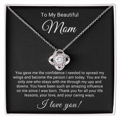 Love Knot Pendant Necklace for Beautiful Mom