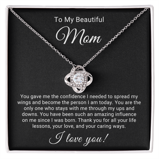 Love Knot Pendant Necklace for Beautiful Mom