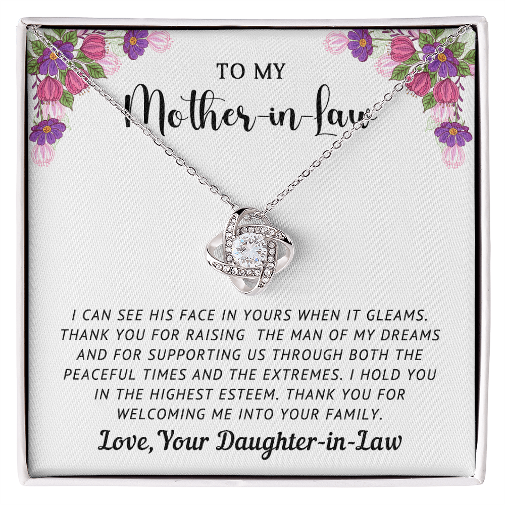 Mother-in-Law Love Knot Necklace from Daughter-in-Law