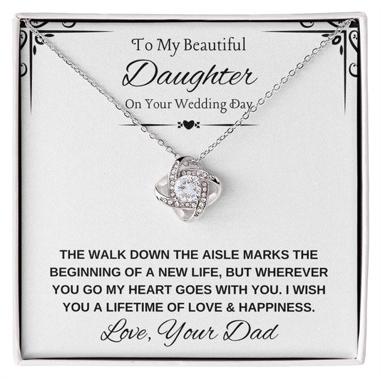 Daughter Bride Necklace from Dad