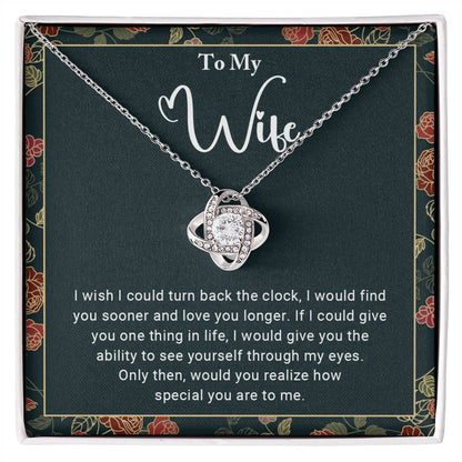 To My Wife - Love Knot Necklace