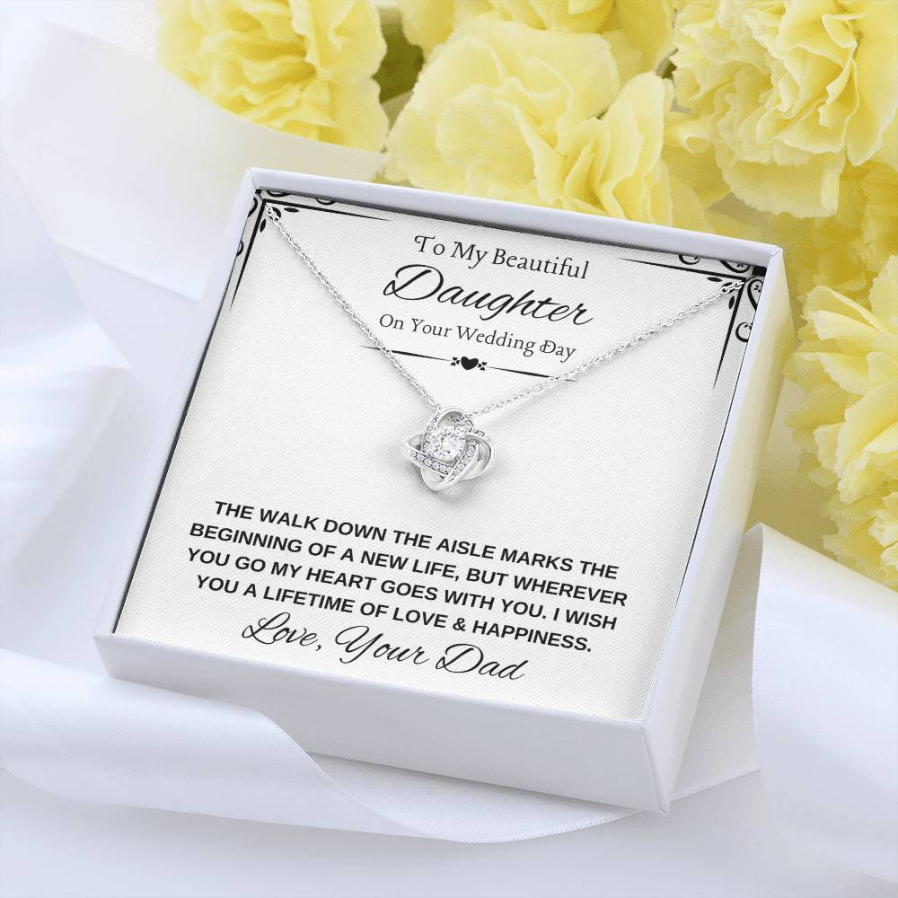 Daughter Bride Necklace from Dad