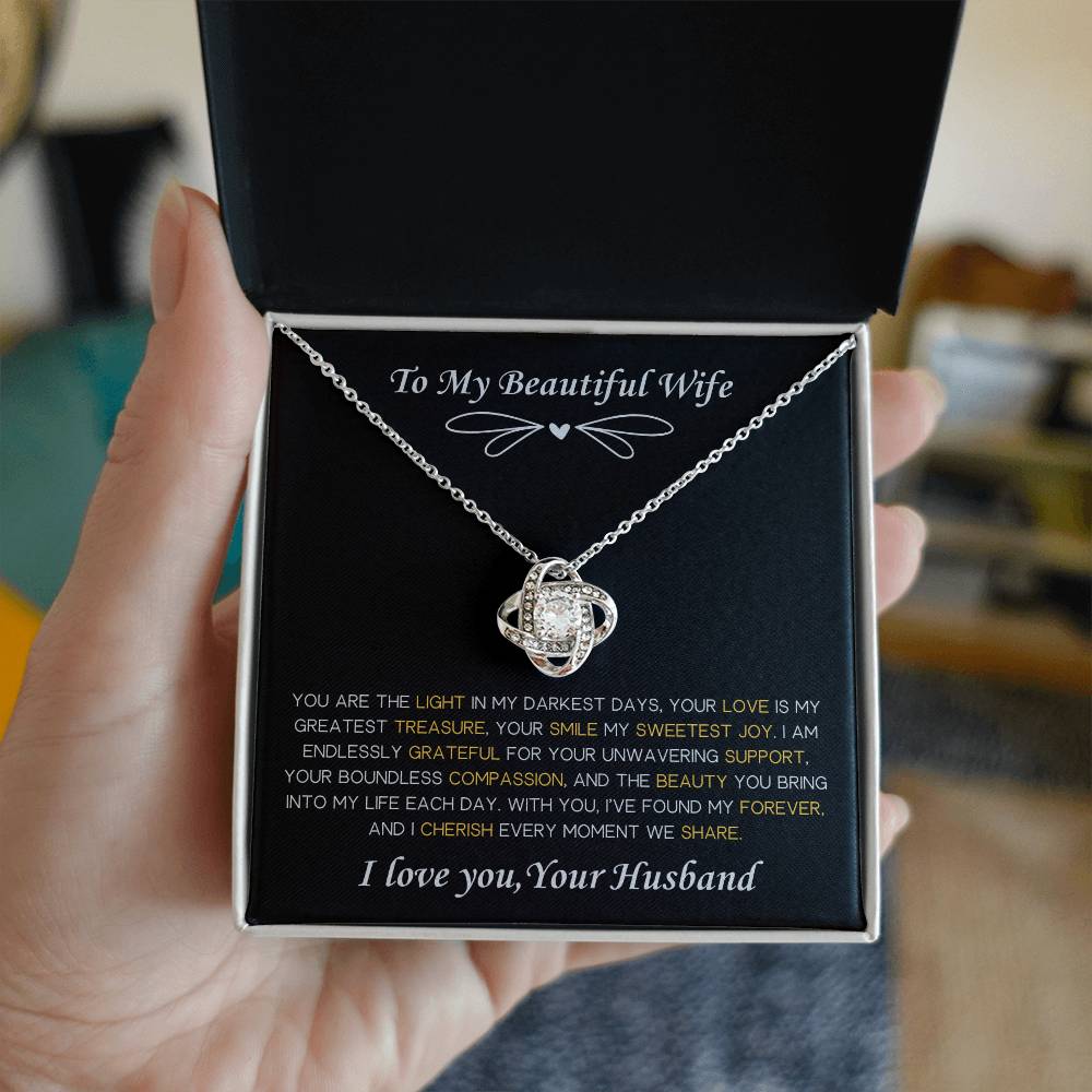 To My Beautiful Wife Necklace