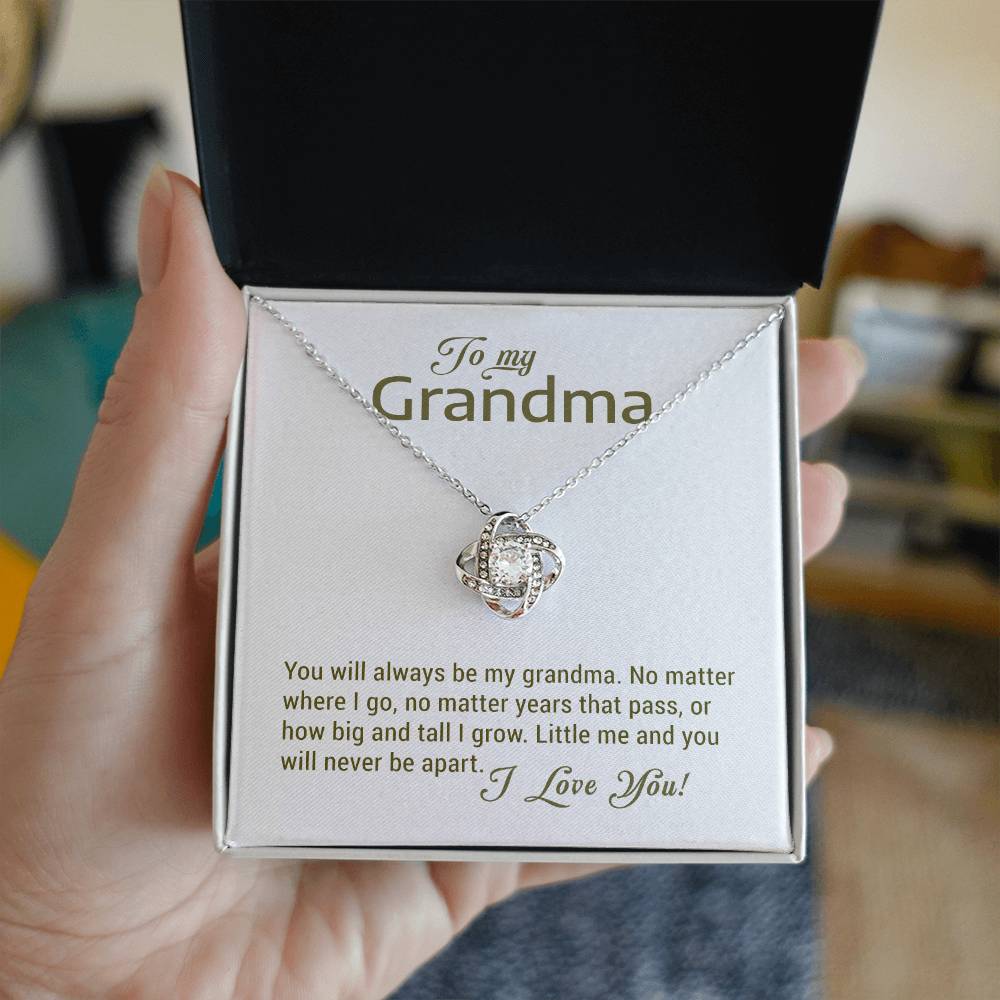 To My Grandma - Love Knot Necklace