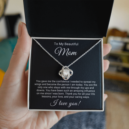 Love Knot Pendant Necklace for Beautiful Mom