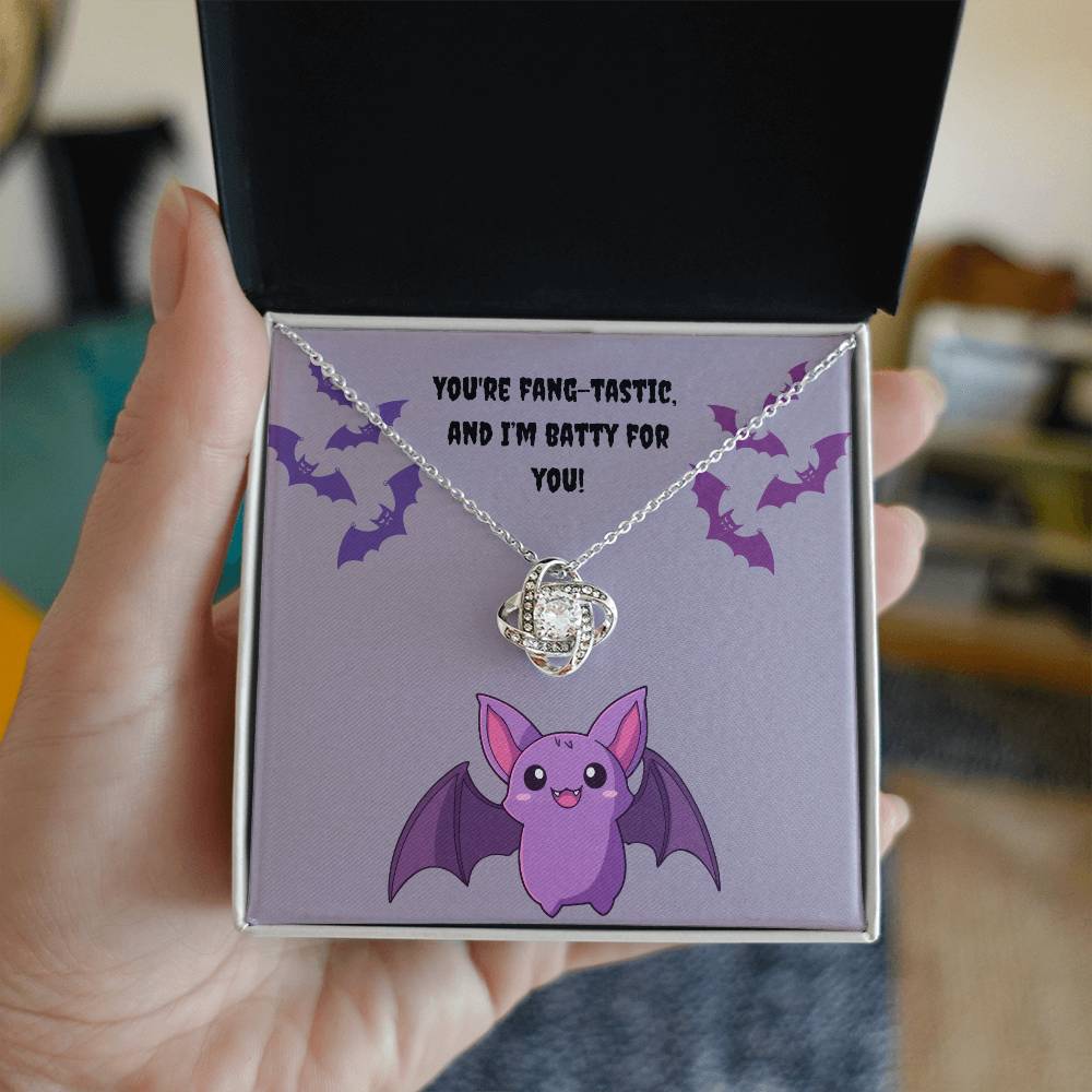 Batty Love Knot Necklace