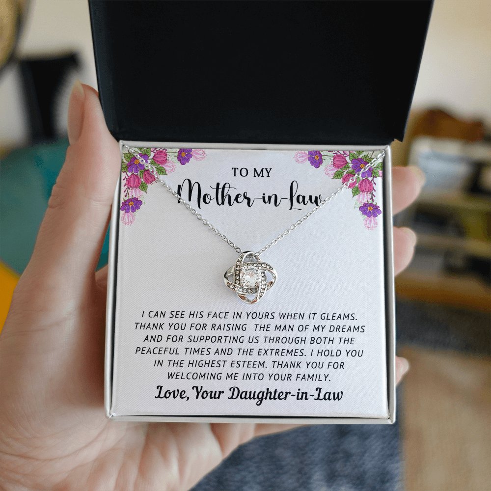 Mother-in-Law Love Knot Necklace from Daughter-in-Law