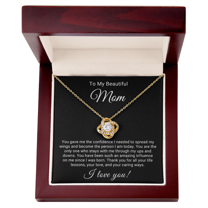 Love Knot Pendant Necklace for Beautiful Mom