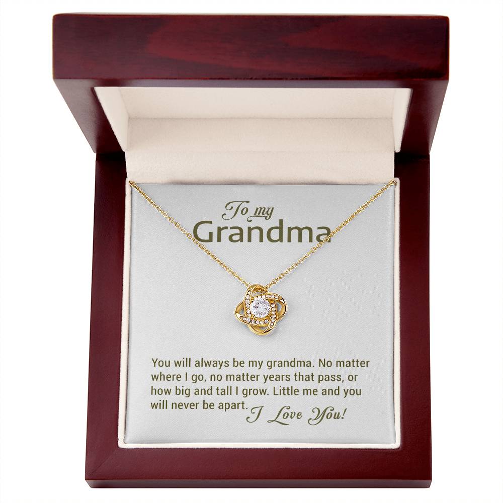 To My Grandma - Love Knot Necklace