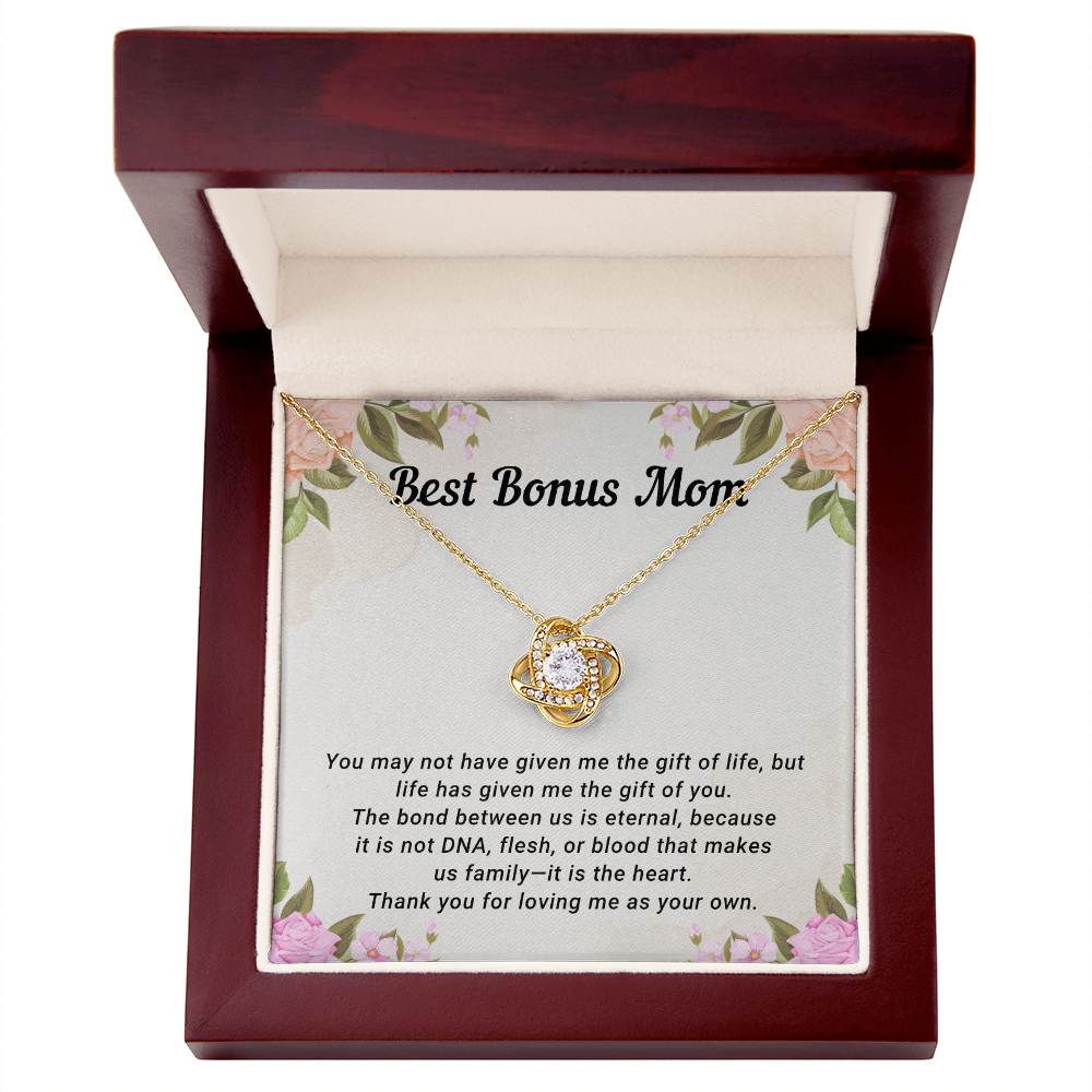 Love Knot Necklace for Best Bonus Mom