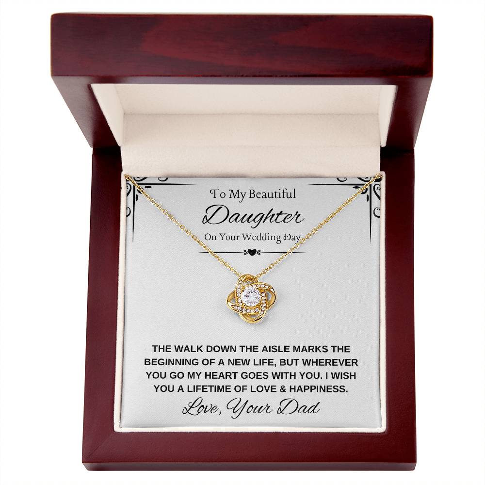 Daughter Bride Necklace from Dad