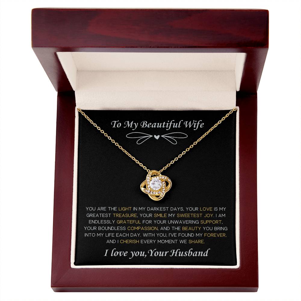 To My Beautiful Wife Necklace