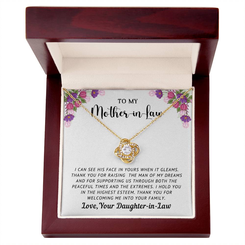 Mother-in-Law Love Knot Necklace from Daughter-in-Law