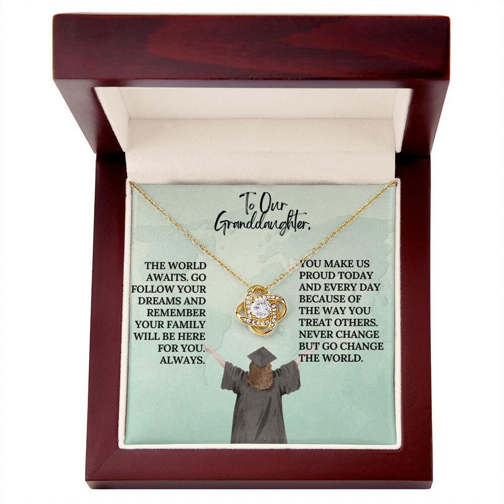 TO OUR GRANDDAUGHTER GRADUATION GIFT NECKLACE