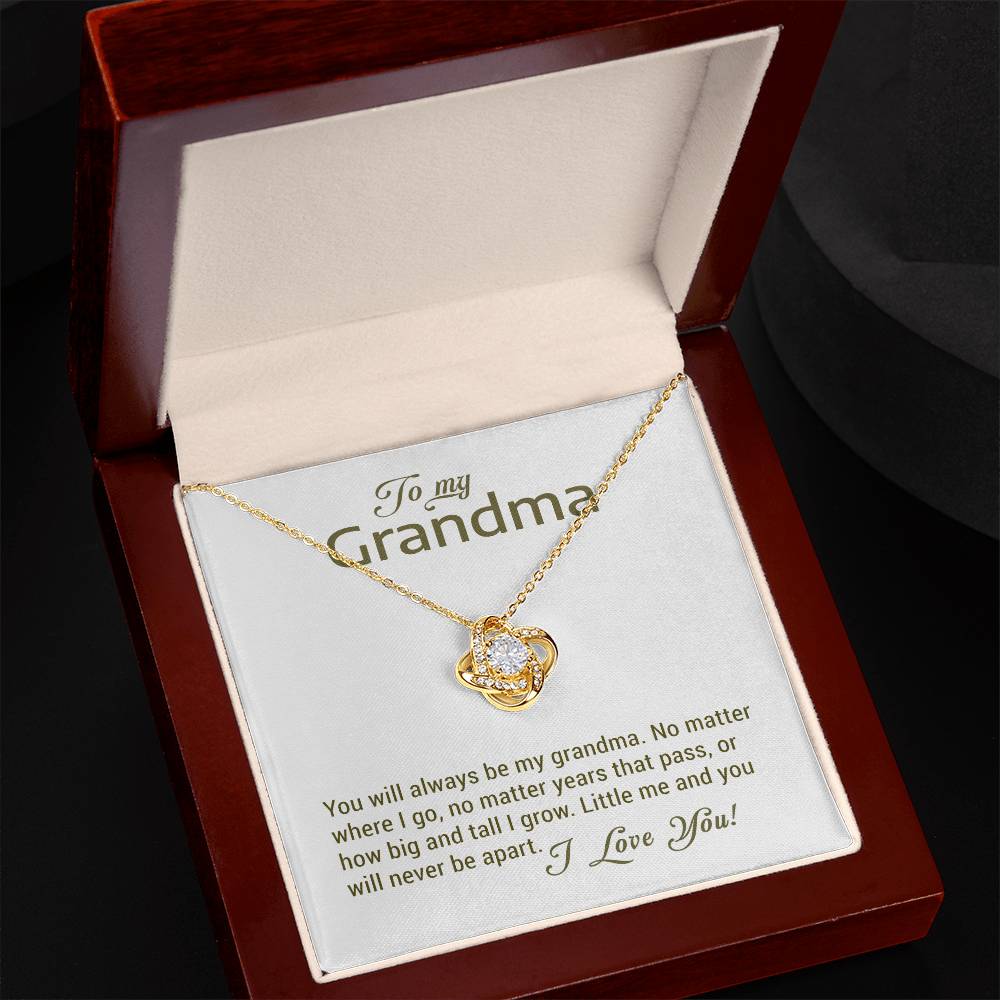 To My Grandma - Love Knot Necklace