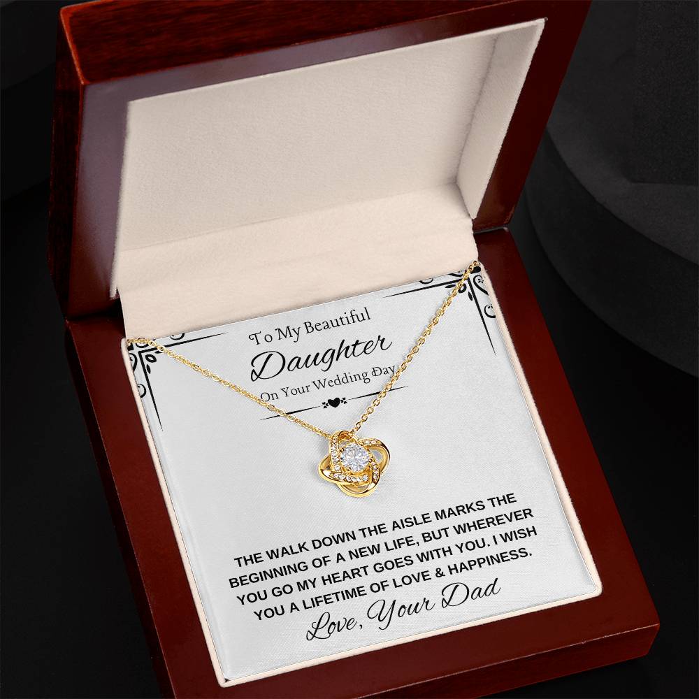 Daughter Bride Necklace from Dad