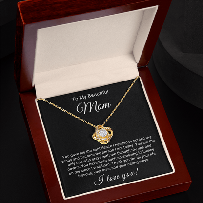 Love Knot Pendant Necklace for Beautiful Mom