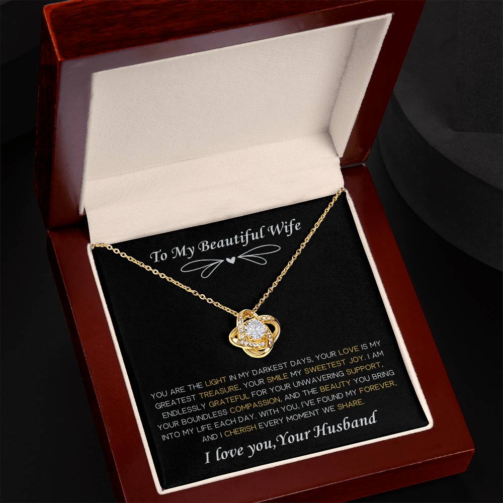 To My Beautiful Wife Necklace