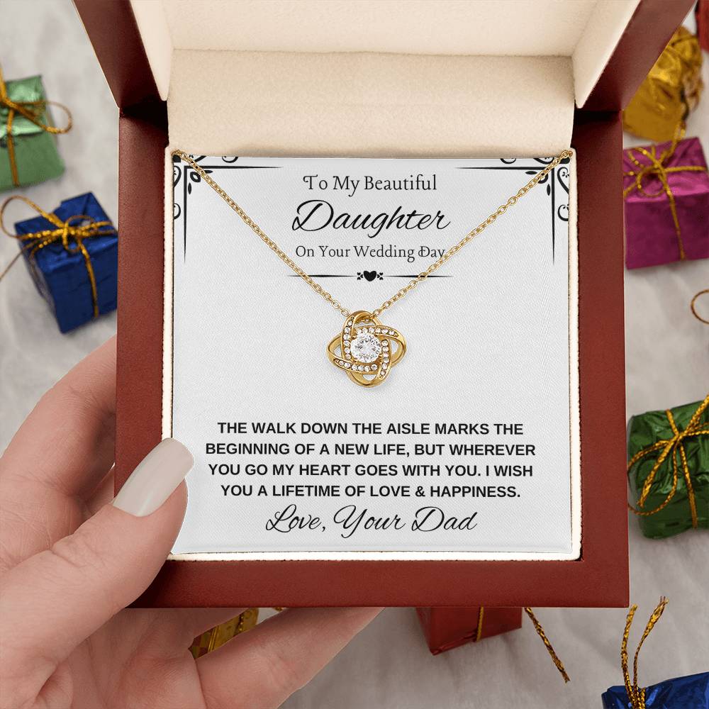 Daughter Bride Necklace from Dad