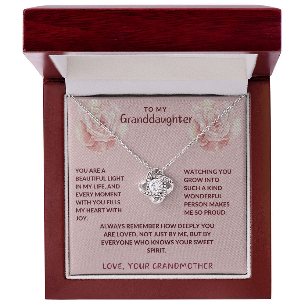 Grandmother-to-Granddaughter Love Knot Necklace