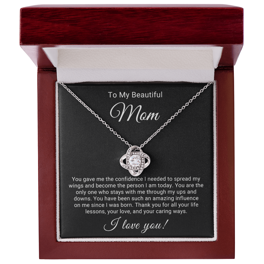 Love Knot Pendant Necklace for Beautiful Mom