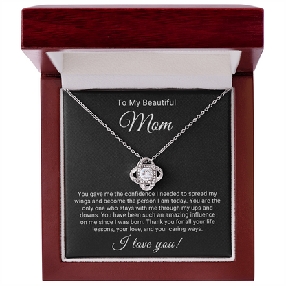Love Knot Pendant Necklace for Beautiful Mom