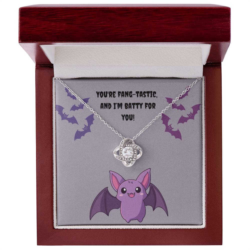 Batty Love Knot Necklace